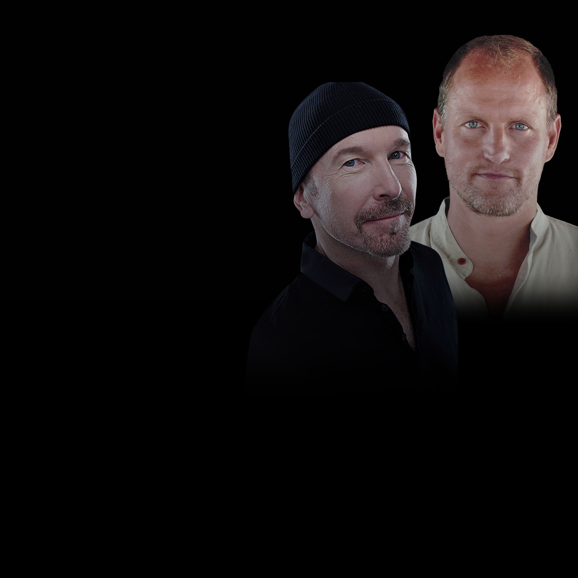 The Edge and Woody Harrelson Talk Pop